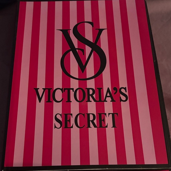Victoria's Secret Pink and Black Striped Gift Box - Picture 1 of 2